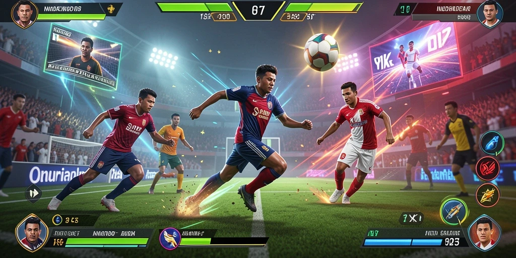 Tangkapan layar yang menampilkan aksi seru dalam permainan.