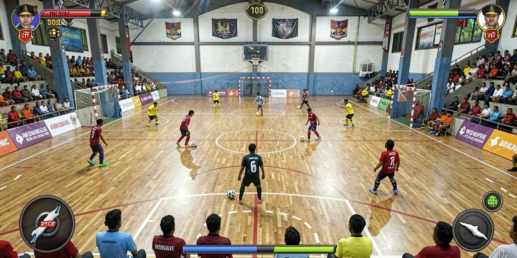 Screenshot ini menunjukkan tampilan awal permainan yang menarik.