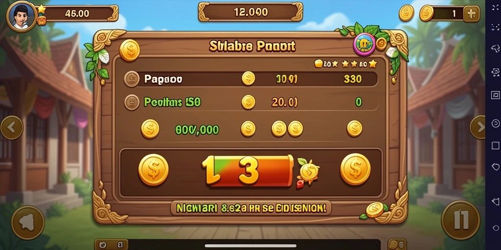 Tampilan menarik saat memainkan permainan slot.