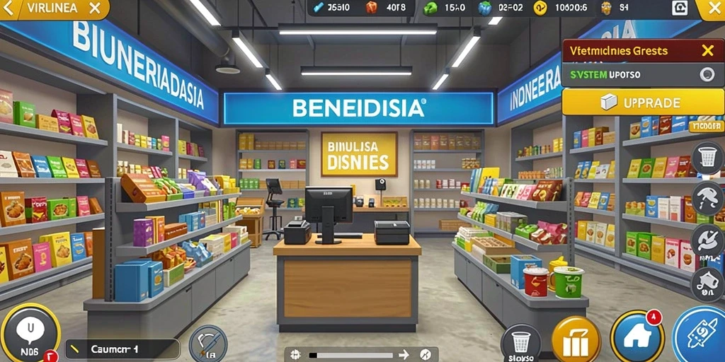 Tampilan awal permainan yang menarik dan mudah dinavigasi.