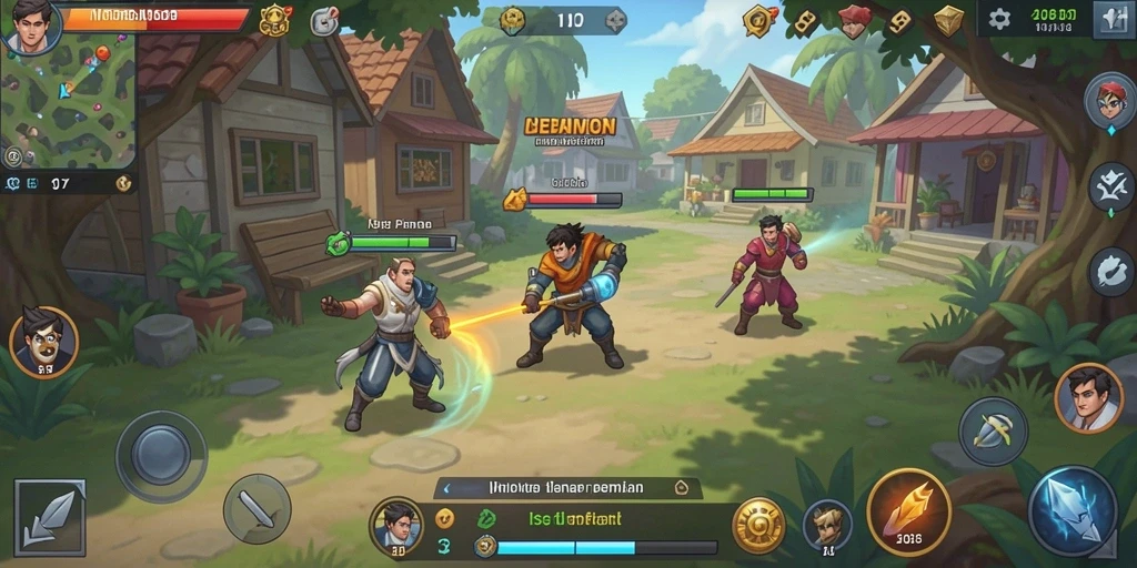 Screenshot menampilkan karakter utama di tengah aksi.