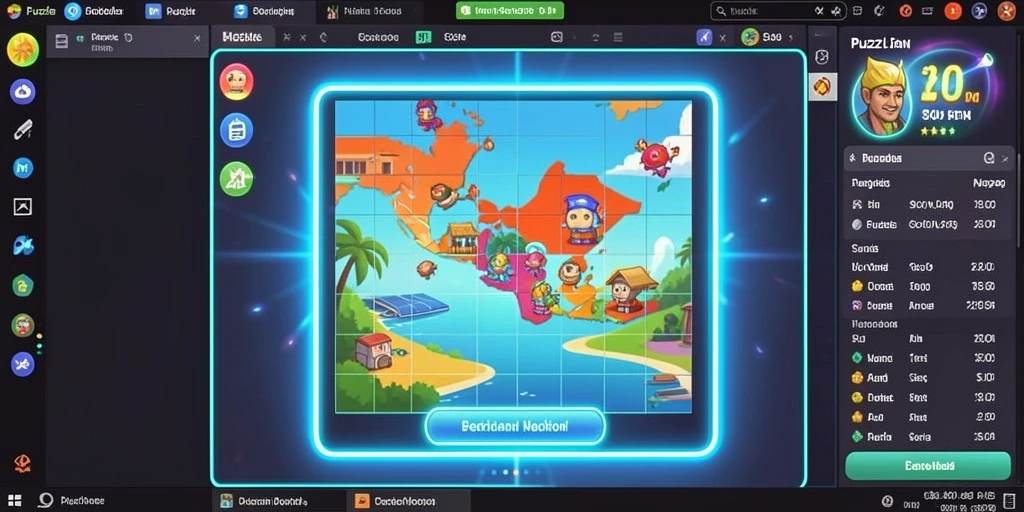 Screenshot menampilkan karakter utama dalam misi epik.