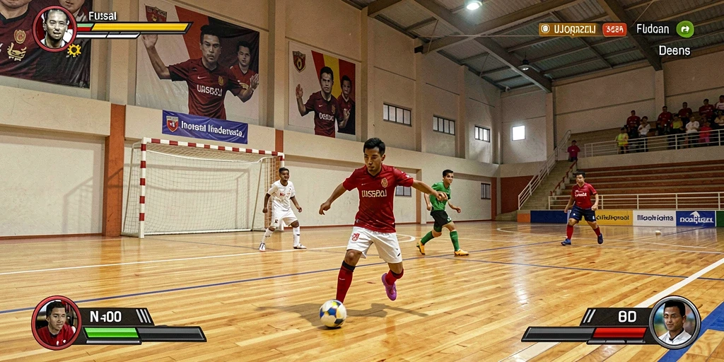Tangkapan layar menunjukkan aksi mendebarkan di QQNUSA.